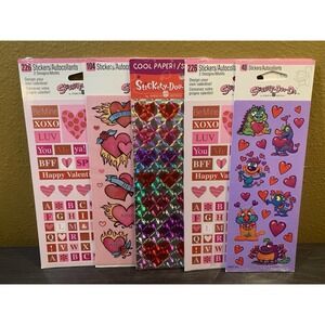 Lot of 600+‎ American Greetings Sticker Valentines Heart Gift Love Scrapbook